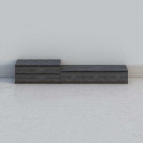 Modern Minimalist TV Cabinet 3D model