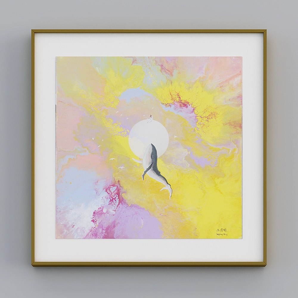 "Fuyun Art" BBA105 modern mash-up light luxury trend cartoon living room Xuanguan kitchen bedroom decoration painting