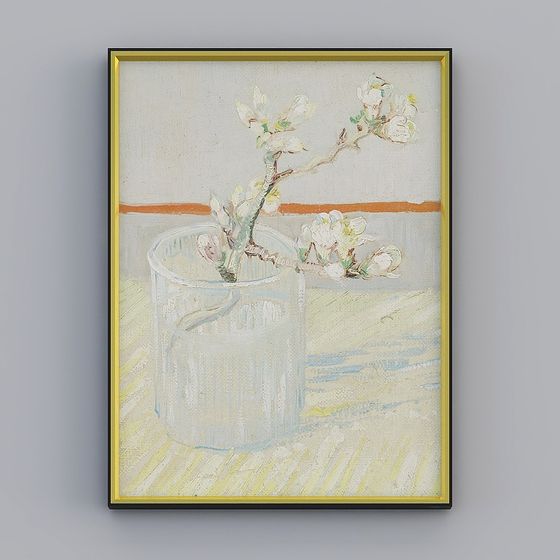 Vase and Branches 3D Model