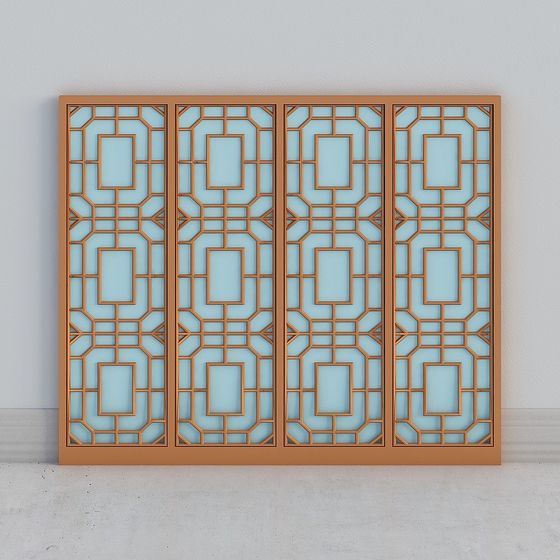 Modern Lattice Screen 3D model
