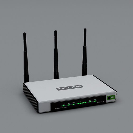 Black Router 3D Model