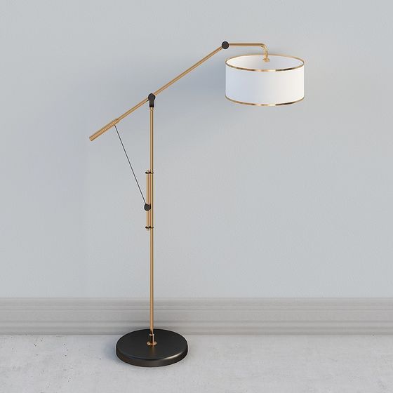 Elegant Adjustable Floor Lamp 3D model
