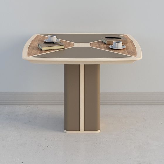 Triangular Table 3D model for Contemporary Spaces