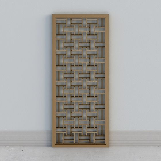 Woven Gate 3D model in Unique Low-Poly Style