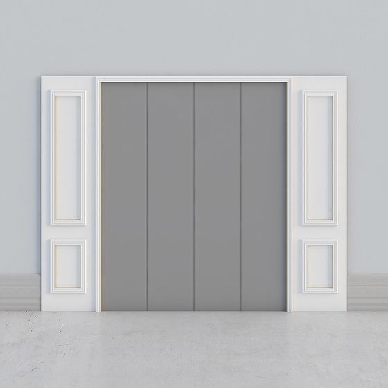 Classic Sliding Door 3D model for Modern Interiors