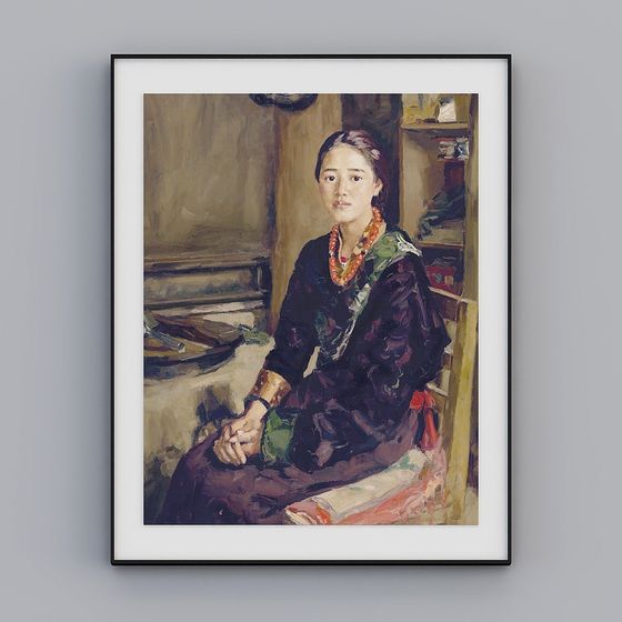 Country Portrait 3D model - Realism Meets Low Poly Aesthetics