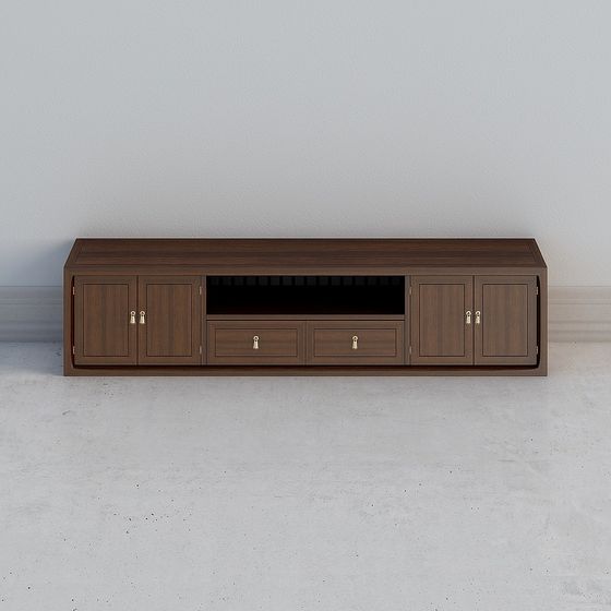 Stylish Urban Storage Console 3D model