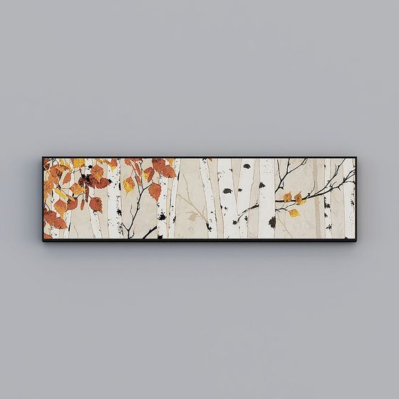 Autumn Forest Landscape 3D model