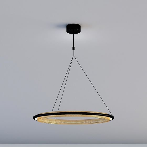 Elegant Low-Polygon Chandelier 3D model