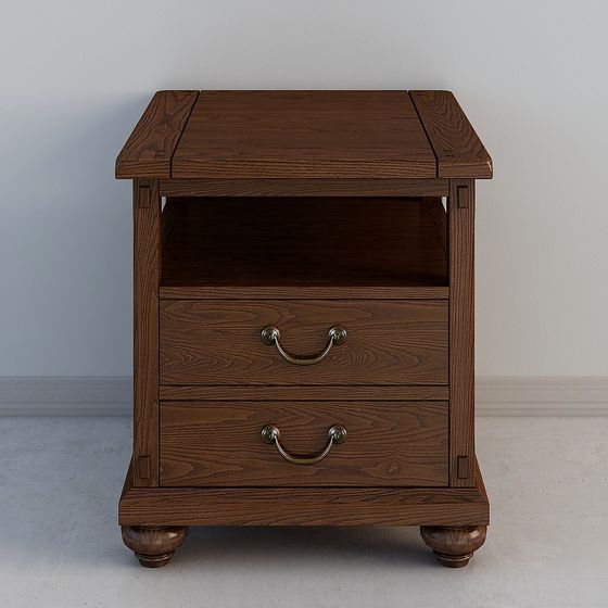 Vintage Nightstand 3D model for Modern Design