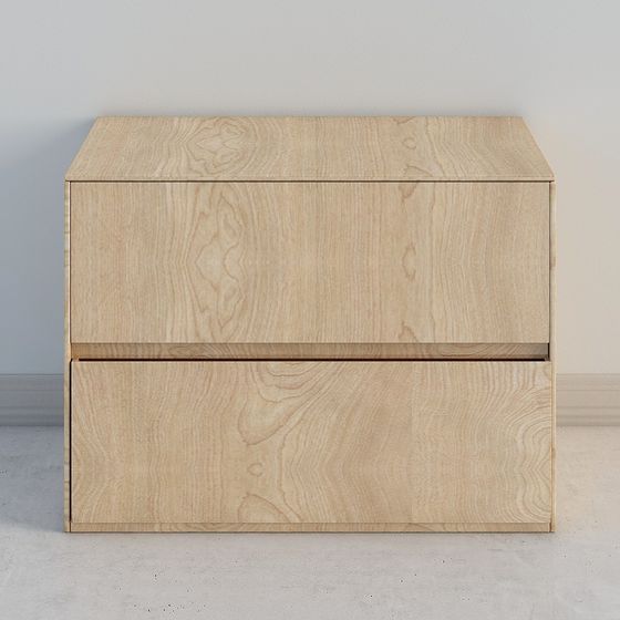 Minimalist Bedside Table 3D model