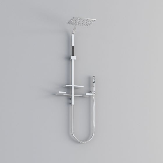 Minimalist Shower System 3D model