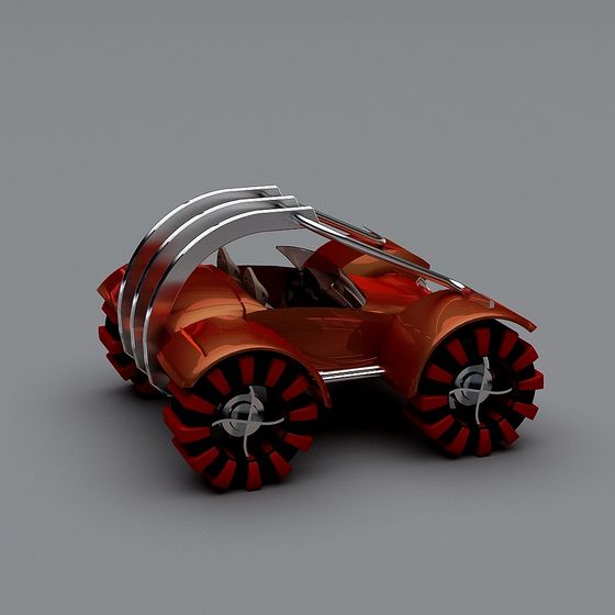 Futuristic Race Car 3D model