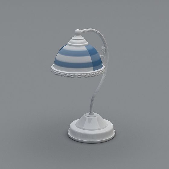 Vintage Table Lamp 3D model with Minimalist Design
