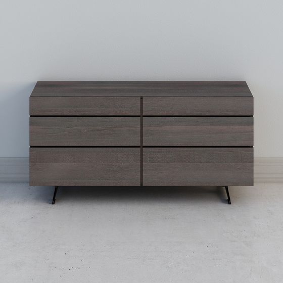 City Window Nightstand 3D model for Modern Interiors