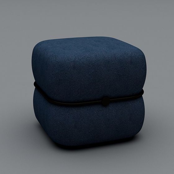 Comfortable Low-Poly Stool 3D model