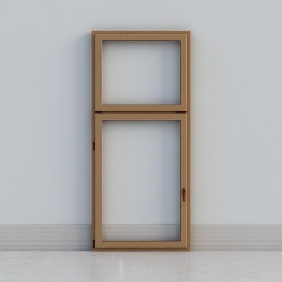 Elegant Double-Window 3D model for Modern Design