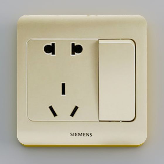 Siemens Outlet and Switch 3D model