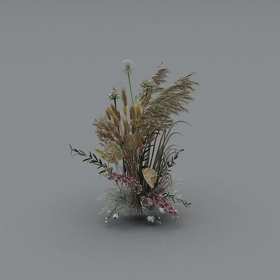 Vibrant Flower Bouquet 3D Model for Creative Projects