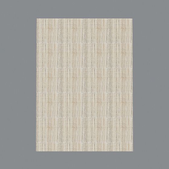 Detailed Low-Polygon Bamboo Mat 3D Model