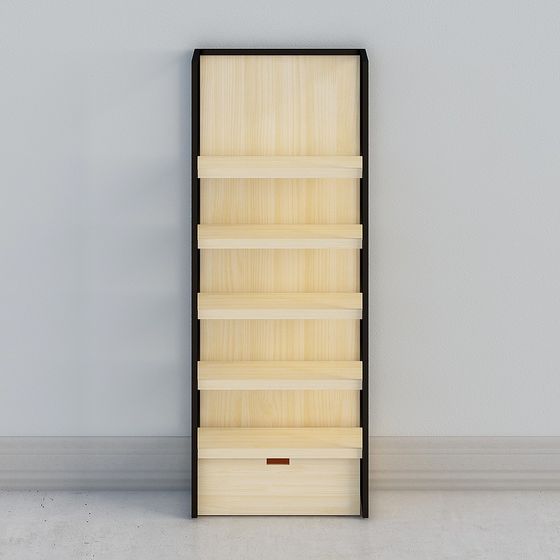 Modern Minimalist Bookshelf 3D model