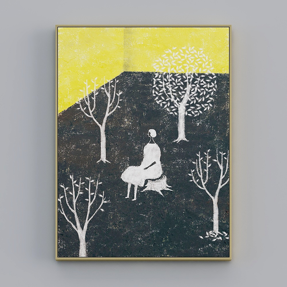 Courtesy full house with painting - modern living room decorative painting - single - stranded time E