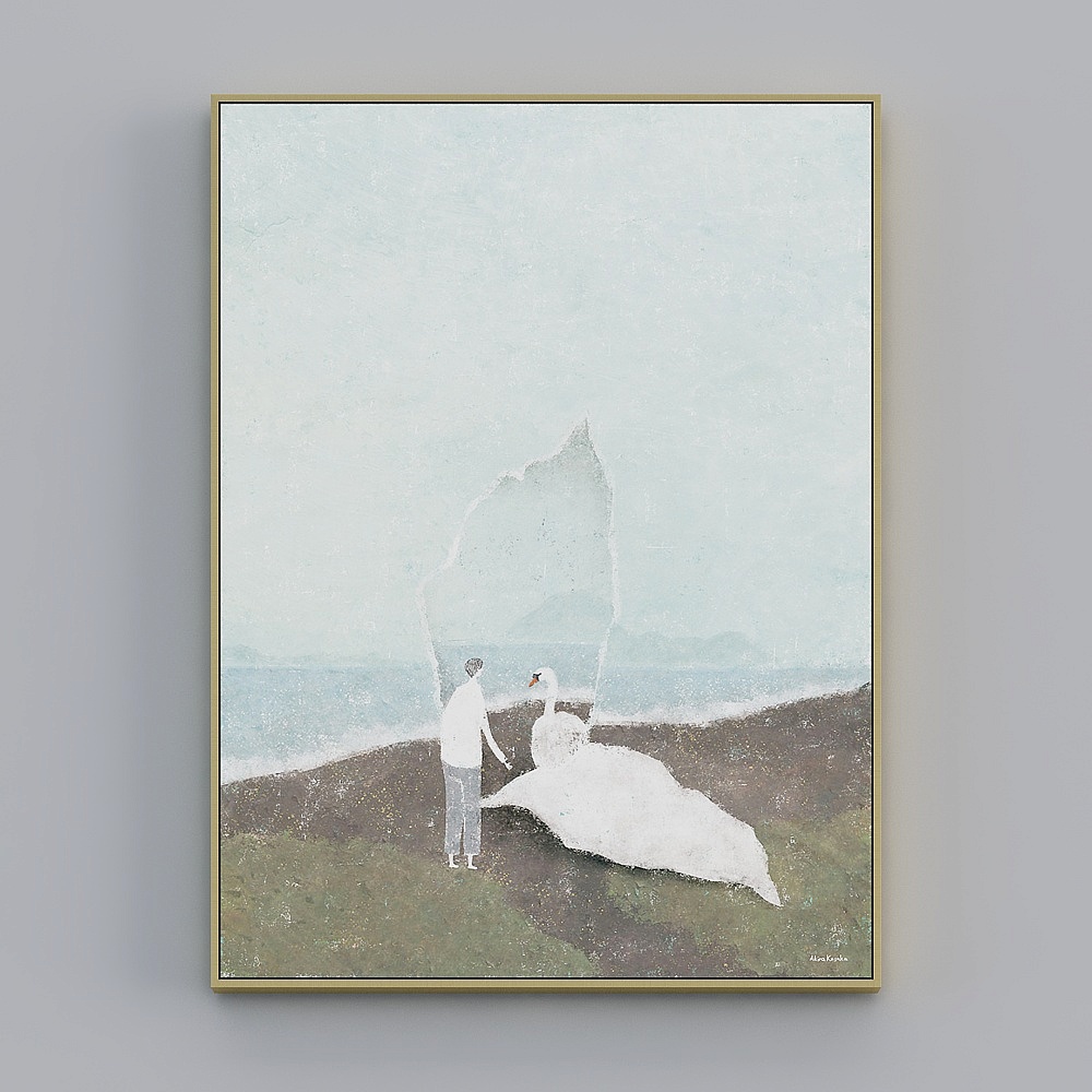 Courtesy full house with painting - modern living room decorative painting - single - stranded time D