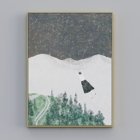 Snowy Night Kite 3D model