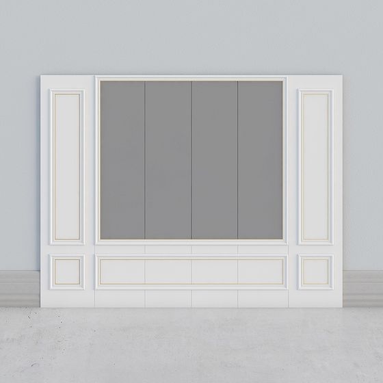 Sophisticated Minimalist Wall 3D model