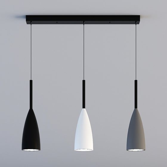 Unique Modern Minimalist Pendant Light 3D model