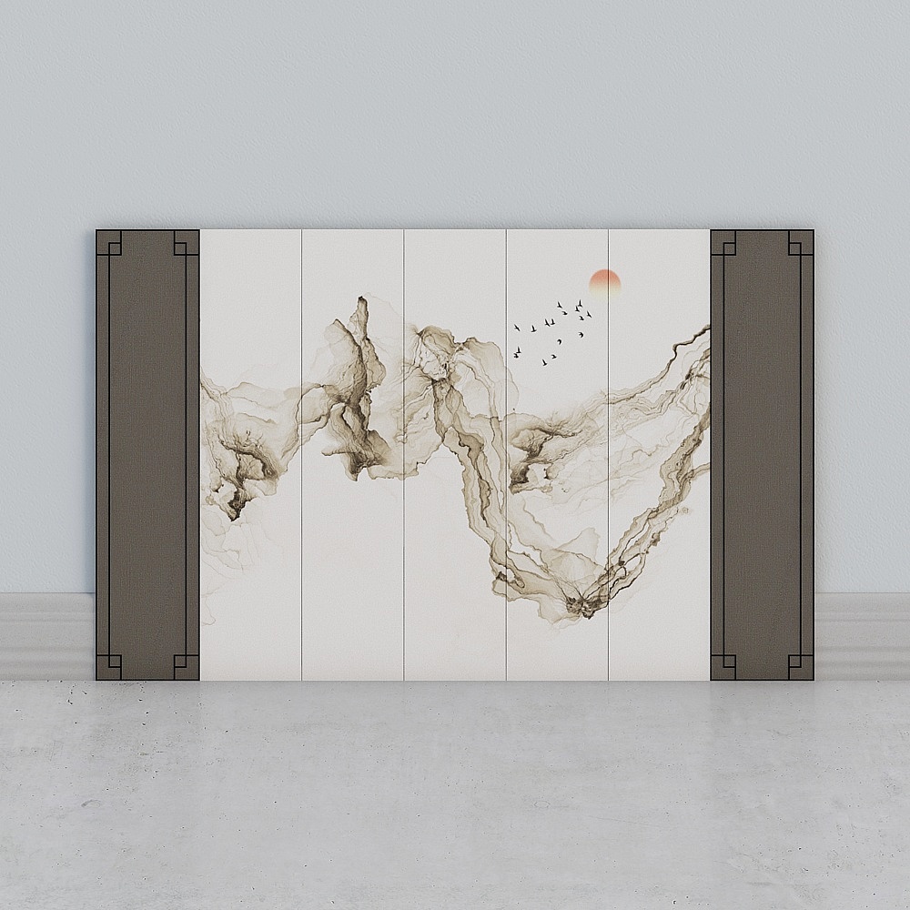 Sofa wall background wall