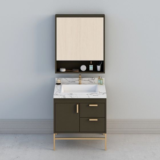 Urban Elegance Bathroom Cabinet 3D model