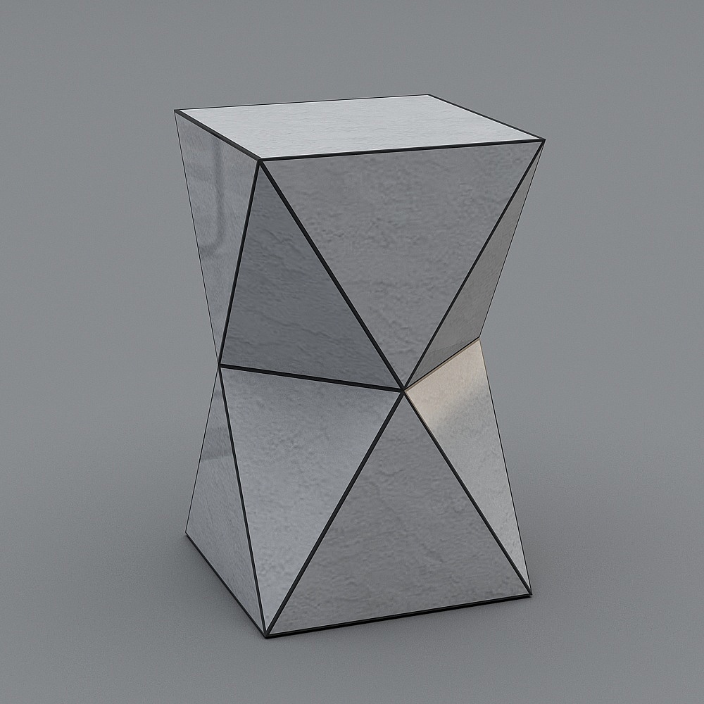 Geometric Mirror 3D Model Design