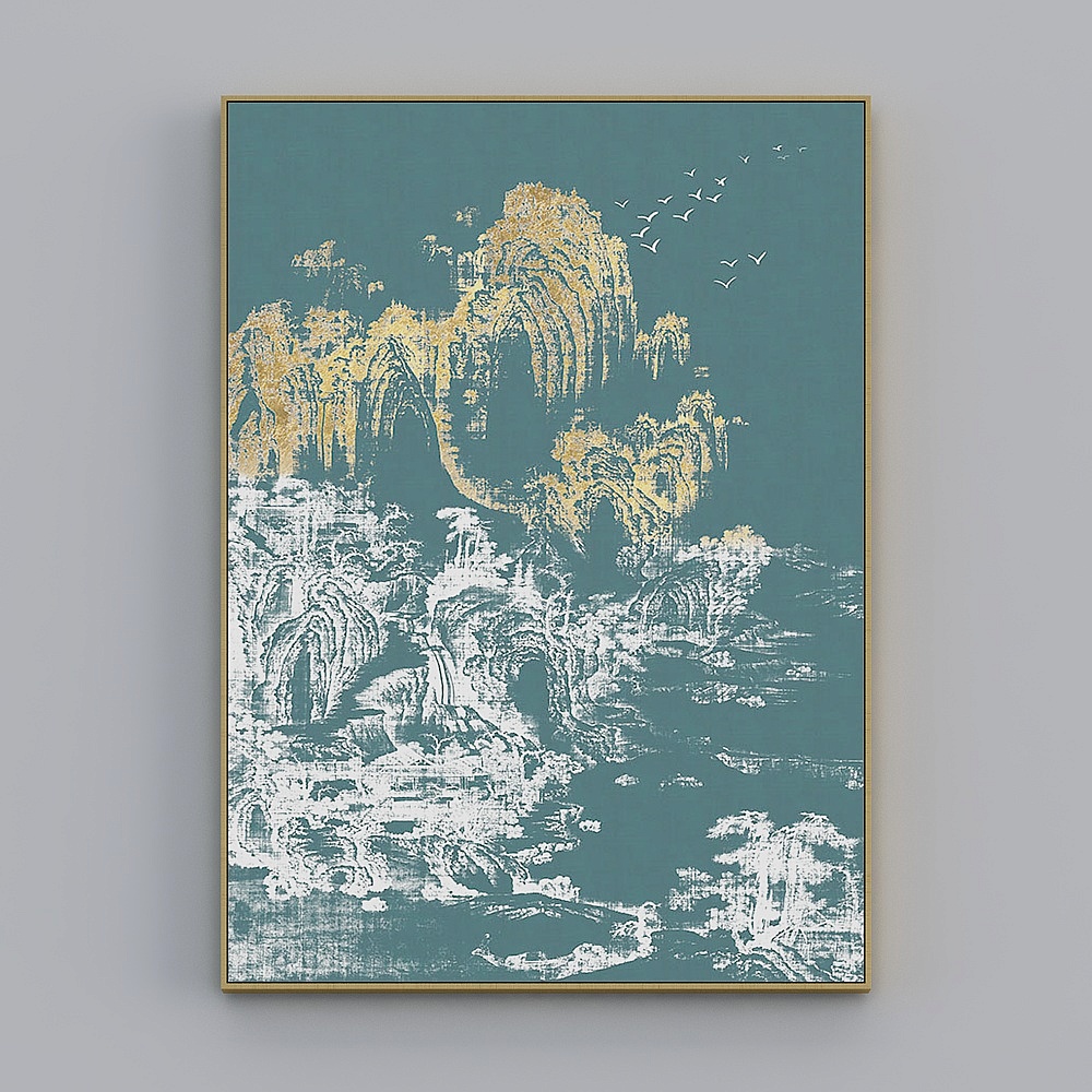 整個房子與畫作 - 現代宣管裝飾畫 - 宣管單品 - 觀魚海E