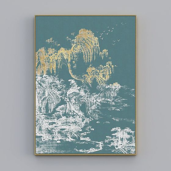 整個房子與畫作 - 現代宣管裝飾畫 - 宣管單品 - 觀魚海E