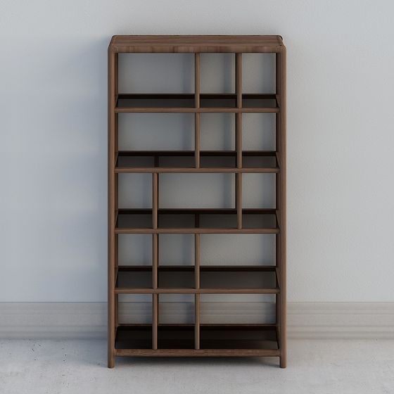 Urban Grid Shelf 3D model for Creative Spaces