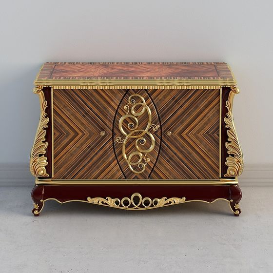 Baroque Chest 3D model