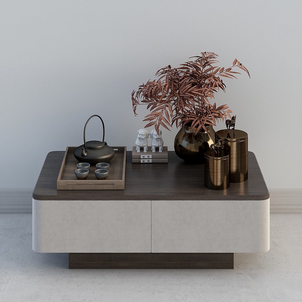 Zen Style Coffee Table 3D model
