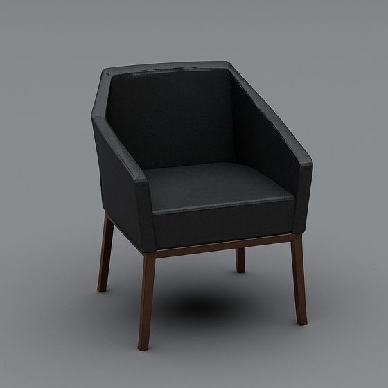 Urban Corner Chair 3D Model for Modern Spaces