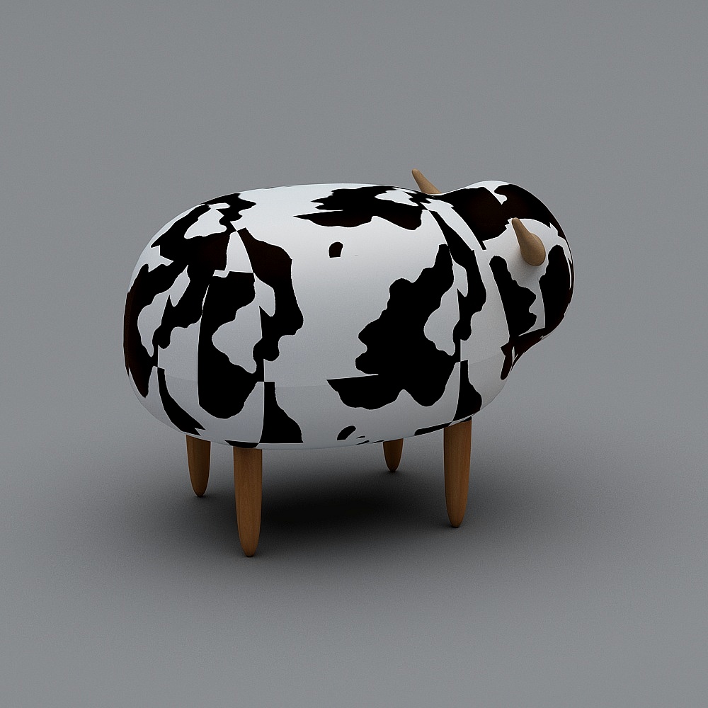 Cow Stool 3D model