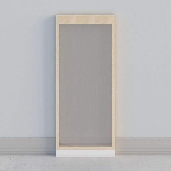 Wood Frame Mirror 3D model