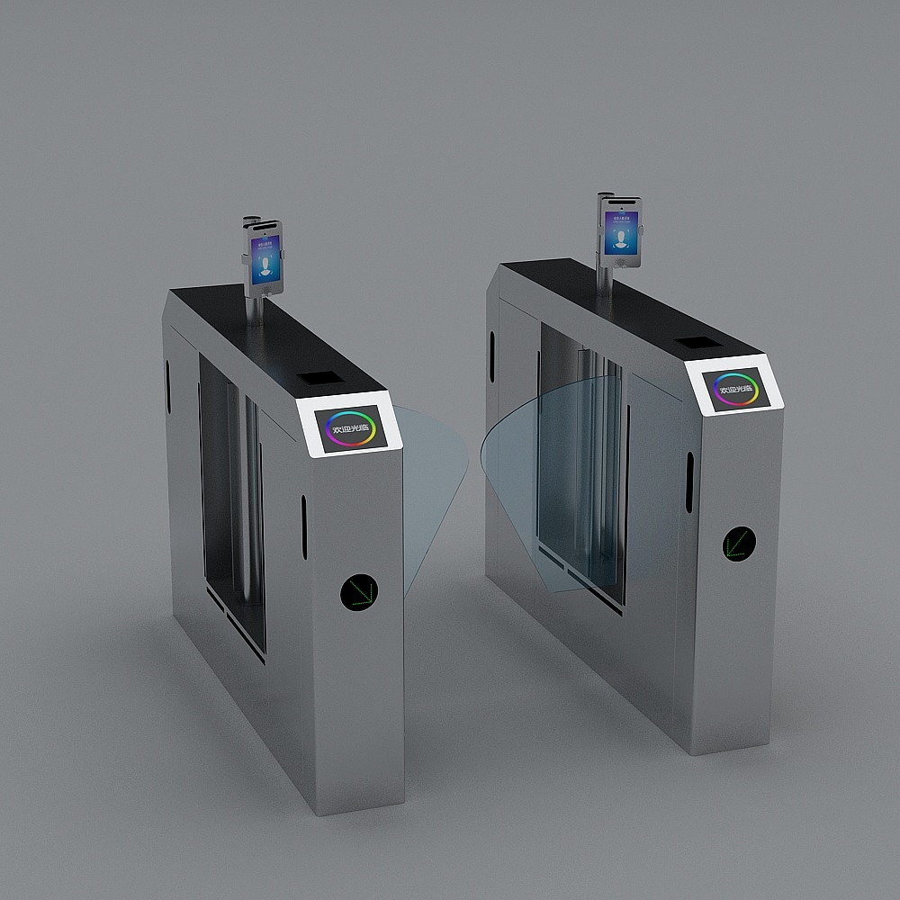 Smart Turnstile 3D Model for Modern Applications