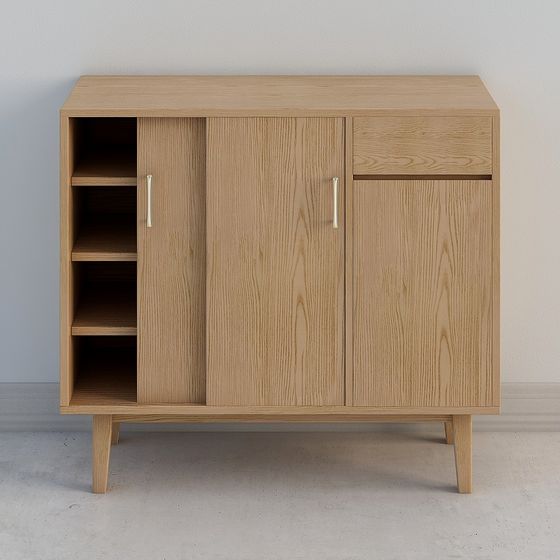 Mid-Century Sideboard 3D model for Creative Spaces