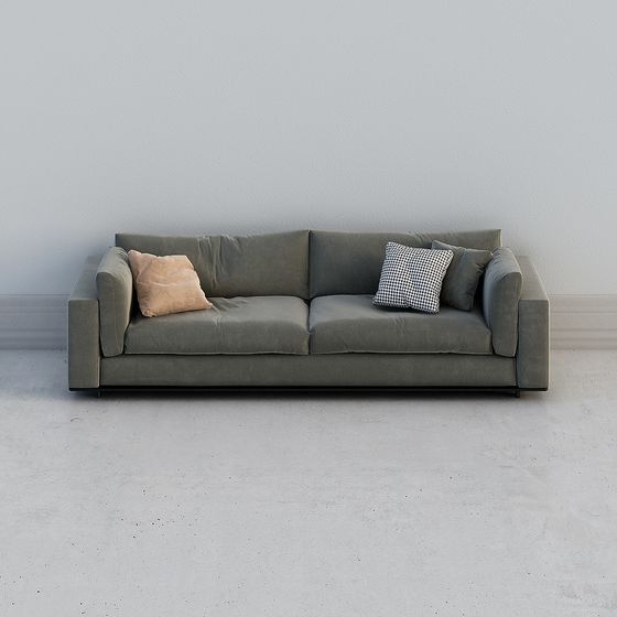 Modern Minimalist Sofa 3D Model