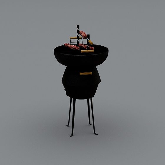 BBQ Master 3D model - Low Poly High Detail