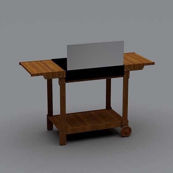 Modern Mobile Desk 3D model for Designers