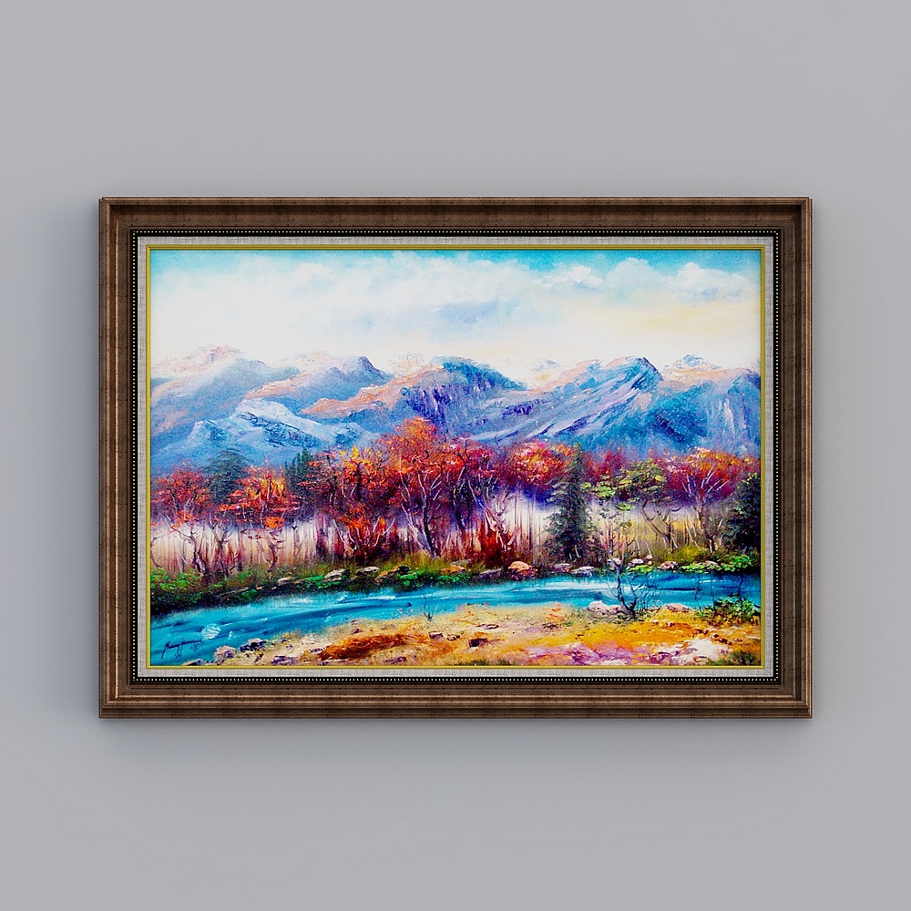 The whole house with painting - European-style metaphysical decoration painting - Lococo - Sequoia tree