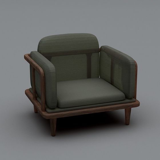 Stylish Low-Poly Chair 3D model for Modern Spaces