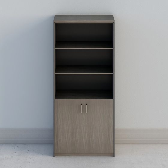 Chic Bookshelf 3D model for Stylish Interiors