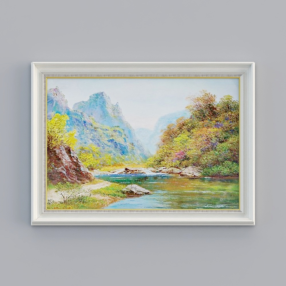 Courtesy full house with painting - European-style metaphysical decoration painting - Lococo - Dashan A